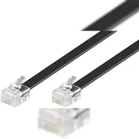Goobay RJ12 Anschlußkabel 10m,sw,St/St 50323