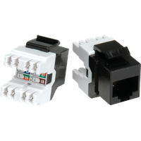 Roline Kat.5e (Class D) Keystone, RJ-45, ungeschirmt, schwarz