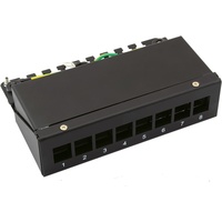 Value Keystone-Modulträger, 8-Port, schwarz