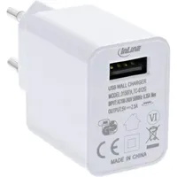 InLine InLine® USB Ladegerät Single, Netzteil, 100-240V zu 5V/2,5A,