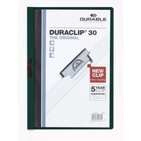 Durable Klemmhefter DURACLIP 30, Hartfolie, bis 30 Blatt, transparent/petrol