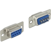 DeLock 65882 Drahtverbinder Sub-D 9 pin Blau, Silber