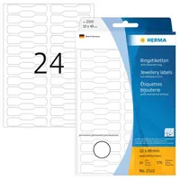 Herma Ringetiketten 2510 Weiß 10,0 x 49,0 mm 25
