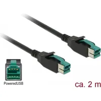 DeLock 85493 PoweredUSB Kabel Stecker 12V > 12V, 2