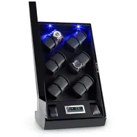Klarstein Klingenthal Uhrenbeweger Rechts-Links-Lauf 12 Uhren RGB-LED Touch schwarz