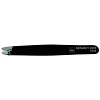 Erbe Pinzette, schräg, schwarz 9cm