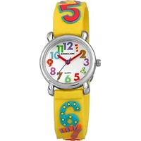 Excellanc 4500020-002 Kinderuhr "Zahlen" Silikonarmband in gelb - Hellgelb/Weiß