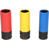 BRILLIANT TOOLS 1/2 Alu-Felgen-Kraft-Stecknuss-Satz, 17 / 19 / 21