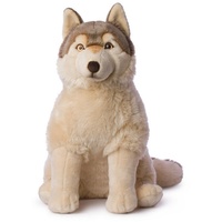 WWF - Plüschtier - Wolf (sitzend, 70cm) lebensecht Kuscheltier