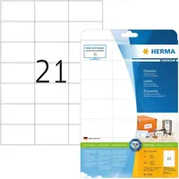 Herma Universaletiketten 5054 Weiß 70 x 42,3 mm 25