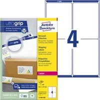 Avery Zweckform Versandetiketten, 99.1x139mm, weiß, 100 Blatt (400 Etiketten)