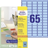 Avery Zweckform Etiketten blau 38,1 x 21,2 mm