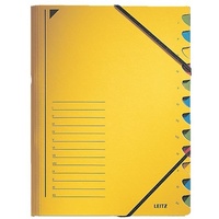 Leitz Ordnungsmappe 3912 12 Fächer gelb