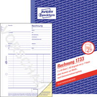 Zweckform Avery Rechnung 1733 A5 2x40 Blatt