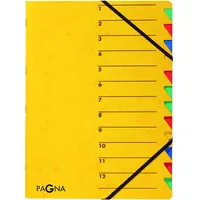 Pagna Ordnungsmappe Easy A4 Gelb 12 Fächer