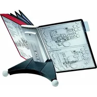 Durable Sherpa Table 10 Sichttafeln, 1 Stück, schwarz/rot, 563200