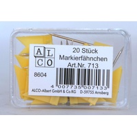 Alco Markierungsfahne 713 18x10x24mm gelb 20