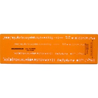RUMOLD Schriftschablone Schrifthöhe 3.5+5mm 89200 gerade f.Fineliner