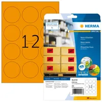 Herma Universaletiketten 5153 neon-orange Ø 60 mm 20 Blatt