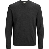 JACK & JONES Basic Knit V-neck Twisted With Jet
