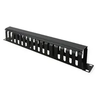 Value 19"-Frontplatte 1 HE mit Rangierkanal 40 x 80