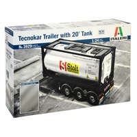 Italeri Tecnokar Trailer w/ 20ft Tank Truckmodell Bausatz, 1:24