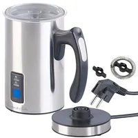 Rosenstein & Söhne Elektrischer Edelstahl-Milchaufschäumer, 115/240 ml, antihaft, 500