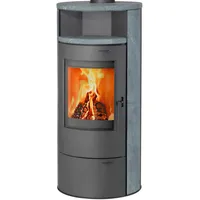 THERMIA Kaminofen München V3 gussgrau Speckstein