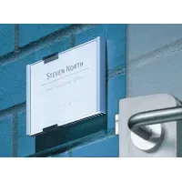 Durable Türschild INFO SIGN Metall silber