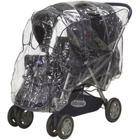 Playshoes Unisex Kinder Universal-Regen-Verdeck für Geschwisterwagen 448961, 21 -