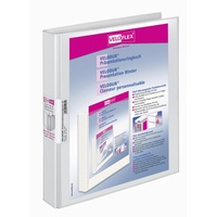 Veloflex 10 VELOFLEX VELODUR® Präsentationsringbücher 4-Ringe weiß 2,0 cm