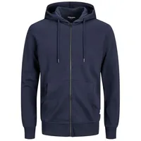 JACK & JONES Basic Reißverschlusspullover Navy Blazer / Regular