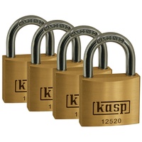 Kasp K12520D4 Vorhängeschloss 20 mm gleichschließend Goldgelb Schlüsselschloss
