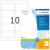 Herma Etiketten Premium, 96x50.8mm, weiß matt, 100 Blatt (1000