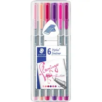 Staedtler 334 SB6CS6 Fineliner triplus flamingo 6S