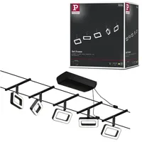 Paulmann 94485 Puristisches Seilsystem Frame Basisset - Schwarz/Silber
