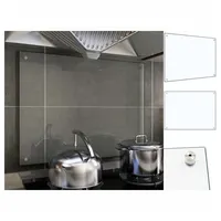 VidaXL Küchenrückwand Transparent 80x60 cm Hartglas