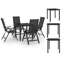 VidaXL Garten-Essgruppe 5-tlg. Anthrazit