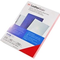 GBC LeatherGrain Umschlagmaterial A5, 250 g/m2, schwarz