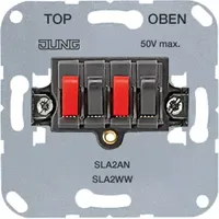 Jung Stereo-Lautsprecher-Anschlussdose 25 V ~, 60 V DC, anthrazit