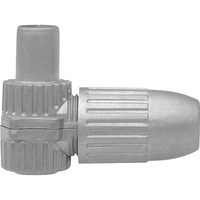 Axing CKS 4-00 IEC-Winkelstecker, hochgeschirm - Grau