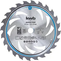 KWB 586154 Hartmetall Kreissägeblatt 184 x 16 x 1.2