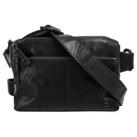 Spikes & Sparrow Gürteltasche echt Leder schwarz