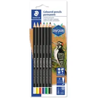 Staedtler Lumocolor glasochrom 108 Trockenmarker sortiert, 6er-Set (108 20BK6-C)