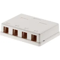 DeLock Keystone Leergehäuse 4 Port
