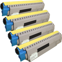 Ampertec 4 Ampertec Toner ersetzt Oki 43698501 4-farbig