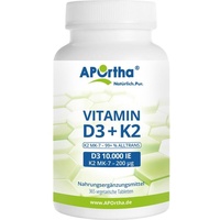APOrtha Vitamin D3 10.000 IE + Natto Vitamin K2