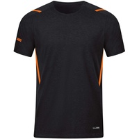 Jako Challenge Trainingsshirt Kinder schwarz meliert/neonorange 140