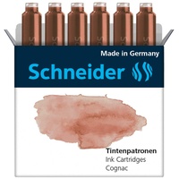 Schneider Pastell Tintenpatronen für Füller cognac 6 St.