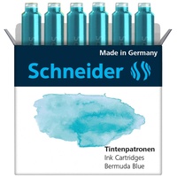 Schneider Pastell Tintenpatronen für Füller Bermuda Blue 6 St.